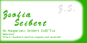 zsofia seibert business card